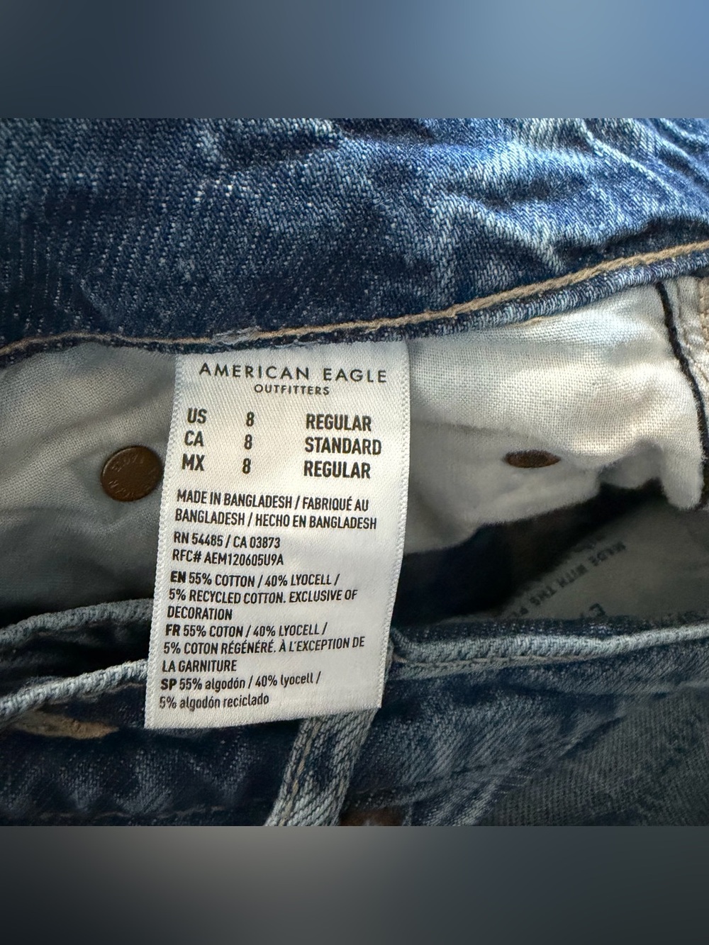 Women’s American Eagle Outfitters Super High Rise Baggy Wide Leg Denim size 8 - Picture 6 of 6
